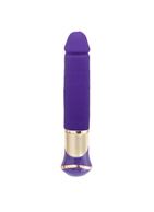 Фиолетовый перезаряжаемый вибратор ECSTASY Deluxe Greedy Dong (19,5 см)