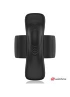 Черная вибровкладка в трусики с пультом-часами Anne's Desire Vibro Panty Wireless Watchme