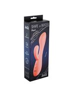 Розовый вибратор Shape of Water - Pearl с клиторальным отростком (18,5 см)