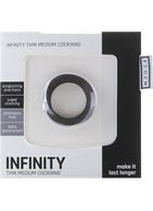 Чёрное эрекционное кольцо Infinity Thin Medium