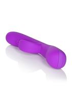 Фиолетовый вибромассажер Impress Dove со стимуляцией клитора - 18 см.