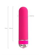 Розовый нереалистичный мини-вибратор Mastick Mini (13 см)