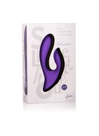 Фиолетовый перезаряжаемый вибратор со стимуляцией клитора Silhouette S17