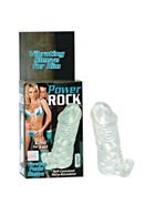 Насадка на пенис POWER ROCK VB PENIS SLEVE с вибрацией прозрачная
