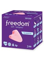 Женские гигиенические тампоны без веревочки FREEDOM normal (3 шт)