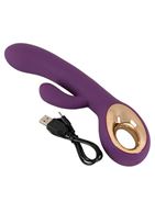 Фиолетовый вибратор кролик Rabbit Grand (23,8 см)