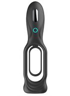 Черное двойное эрекционное кольцо с вибрацией N 88 Vibrating Rechargeable Cock Ring