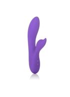Фиолетовый вибромассажер с лепестком для стимуляции клитора Silhouette S19