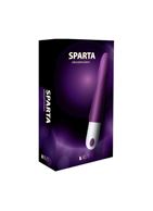 Розовый гибкий рельефный вибратор Sparta (23 см)