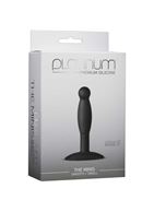 Черная анальная пробка Platinum Premium Silicone - The Minis - Smooth Small - Black S