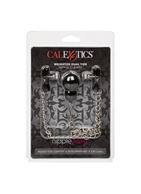 Зажимы для сосков с серебристой цепочкой и утяжелителем Weighted Dual Tier Nipple Clamps