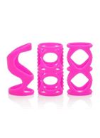 Набор розовых насадок Posh Silicone Lover’s Cages