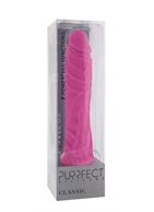 Розовый вибратор-реалистик PURRFECT SILICONE CLASSIC 8.5INCH (21,5 см)