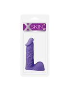 Фиолетовый стимулятор-фаллос XSKIN 6 DONG (15 см)