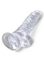 Прозрачный фаллоимитатор King Cock Clear 8" Cock with Balls (22,2 см)