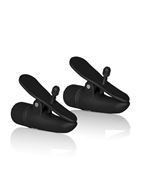 Чёрные виброклипсы на соски Nipple Play Nipplettes