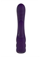 Фиолетовый вибратор Nalone Pure X2 с клиторальным стимулятором (20,7 см)