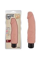 Телесный вибратор реалистик Greedy Guy (24 см)