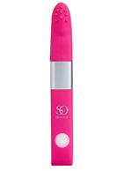 Ярко-розовый вибростимулятор Get Lucky USB Vibrator (12 см)