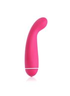 Розовый вибромассажер Intro 6 Pink для G-массажа - 17 см.