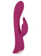 Бордовый вибромассажер-кролик 5" Silicone Bunny Love (19,1 см)