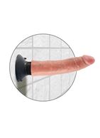 Вибромассажер телесного цвета Vibrating Cock Flesh - 20 см.