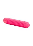 Розовый вибратор со спиралевидным рельефом Sorority Screw (12,75 см)