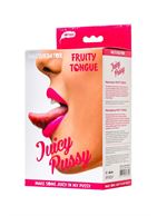 Телесный двусторонний мастурбатор Fruity Tongue - ротик и вагина