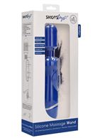 Синий универсальный массажер Silicone Massage Wand (20 см)