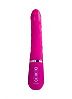 Розовый нереалистичный вибратор Ailighter Smart Telescopic Lover (27,1 см)