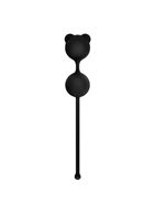 Чёрные вагинальные шарики PUSSYNUT DOUBLE SILICONE