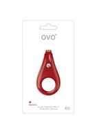 Красное эрекционное кольцо OVO B3