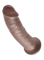 Коричневый фаллоимитатор 9" King Cock (22,9 см)