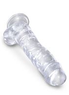 Прозрачный фаллоимитатор King Cock Clear 8" Cock with Balls (22,2 см)