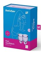 Набор фиолетовых менструальных чаш Feel Confident Menstrual Cup