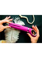 Розовый анатомический вибромассажер Fun Toys Gvibe 2 - 18 см.