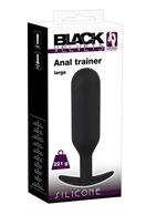 Черная анальная пробка с утяжелением Anal Trainer Large (17,5 см)