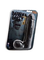 Чёрный фаллоимитатор-реалистик Down 8 Dirty (19 см)