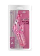 Фиолетовый вибростимулятор Crystal Naughty Rabbit (20 см)