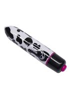 Мини-вибратор с принтом шкуры коровы RO-80MM 7-SPEED COW PRINT - 8 см.