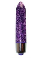 Стильный мини-вибратор со змеиным принтом RO-80MM 7-SPEED SNAKE PRINT