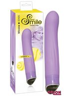 Фиолетовый вибратор Smile Easy - 22 см.