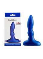 Синий анальный стимулятор Beginners p-spot massager - 11 см.