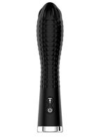 Черный вибратор TWIRLING TWILIGHT (12,5 см)