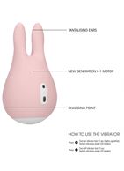 Розовый клиторальный стимулятор Sugar Bunny - 9,5 см.