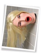 Мастурбатор-голова Hot Water Face Fucker! Blonde