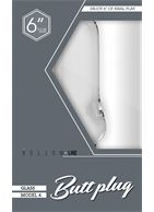 Прозрачный анальный стимулятор Bottom Line 6 Model 4 Glass - 15,5 см.