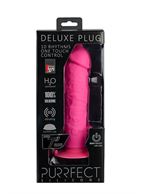 Розовый вибратор реалистик на присоске PURRFECT SILICONE ONE TOUCH (20 см)