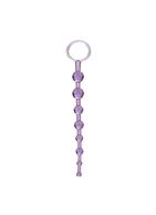Фиолетовая анальная цепочка First Time Love Beads - 21 см.
