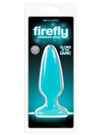 Голубая, светящаяся в темноте анальная пробка Firefly Pleasure Plug Medium (12,7 см)